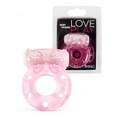 Розовое эрекционное виброкольцо с бабочкой - 1137 - в Великом Новгороде купить с доставкой