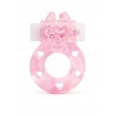 Розовое эрекционное виброкольцо в форме зайчика - 1137 - в Великом Новгороде купить с доставкой