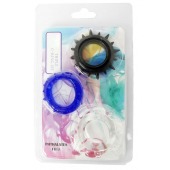 Набор из 3 эрекционных колец разного цвета и рельефа - Boys of Toys - в Великом Новгороде купить с доставкой