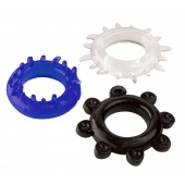 Набор из 3 эрекционных колец разного цвета и рельефа - Boys of Toys - в Великом Новгороде купить с доставкой