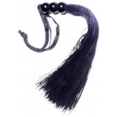 Черная силиконовая плетка - 25,4 см. - Boys of Toys - купить с доставкой в Великом Новгороде