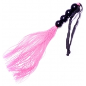 Розовая силиконовая плеть - 35,5 см. - Boys of Toys - купить с доставкой в Великом Новгороде