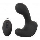 Черная анальная вибропробка с функцией расширения RC Butt Plug with 3 functions - Orion - в Великом Новгороде купить с доставкой