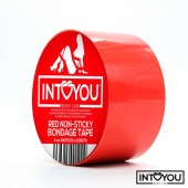 Красный скотч для фиксации Non-Sticky Bondage Tape - 15 м. - Intoyou - купить с доставкой в Великом Новгороде