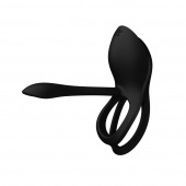 Черное эрекционное виброкольцо Bayek с пультом ДУ - Zalo - в Великом Новгороде купить с доставкой