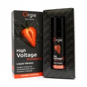 Жидкий вибратор Orgie High Voltage Strawberry - 15 мл. - ORGIE - купить с доставкой в Великом Новгороде