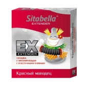 Стимулирующая насадка Sitabella Extender  Красный молодец - Sitabella - купить с доставкой в Великом Новгороде