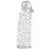 Прозрачная насадка на половой член с закрытой головкой и шипами - 12,5 см. - ToyFa - в Великом Новгороде купить с доставкой