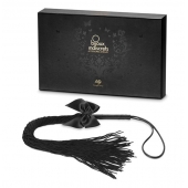 Чёрная плётка Lilly Whip Bijoux - Bijoux Indiscrets - купить с доставкой в Великом Новгороде