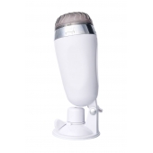 Мастурбатор-вагина в белой колбе с присоской и встраиваемой вибропулей - A-toys - в Великом Новгороде купить с доставкой