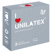 Презервативы с точками Unilatex Dotted - 3 шт. - Unilatex - купить с доставкой в Великом Новгороде