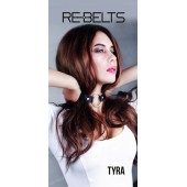Чёрный кожаный чокер-кляп Tyra Black - Rebelts - купить с доставкой в Великом Новгороде