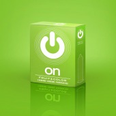 Цветные ароматизированные презервативы ON) Fruit   Color - 3 шт. - ON) - купить с доставкой в Великом Новгороде