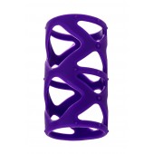 Фиолетовая насадка-сетка на пенис - 7,5 см. - A-toys - в Великом Новгороде купить с доставкой