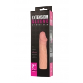 Телесная насадка-удлинитель Extension sleeve - 17 см. - Sitabella - в Великом Новгороде купить с доставкой
