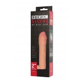 Телесная насадка-удлинитель Extension sleeve с подхватом - 17 см. - Sitabella - в Великом Новгороде купить с доставкой