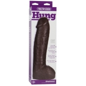 Большая насадка для трусиков Vac-U-Lock Realistic Hung - 31,7 см. - Doc Johnson - купить с доставкой в Великом Новгороде