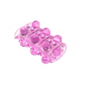 Розовая насадка на пенис Rings Armour - Lola Games - в Великом Новгороде купить с доставкой