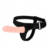 Телесный фаллоимитатор на трусиках Jessica Strap-On - 15,5 см. - Baile - купить с доставкой в Великом Новгороде