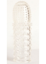 Прозрачная закрытая гелевая насадка - 13,5 см. - Toyfa Basic - в Великом Новгороде купить с доставкой Прозрачная закрытая гелевая насадка - 13,5 см. - Toyfa Basic - в Великом Новгороде купить с доставкой