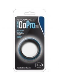 Черно-синее эрекционное кольцо Silicone Go Pro Cock Ring - Blush Novelties - в Великом Новгороде купить с доставкой