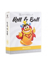 Стимулирующий презерватив-насадка Roll   Ball Banana - Sitabella - купить с доставкой в Великом Новгороде