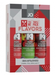 Подарочный набор ароматизированных лубрикантов Tri-Me Triple Pack Flavors - System JO - купить с доставкой в Великом Новгороде