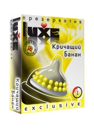 Презерватив LUXE  Exclusive  Кричащий банан  - 1 шт. - Luxe - купить с доставкой в Великом Новгороде