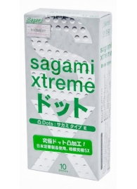 Презервативы Sagami Xtreme Type-E с точками - 10 шт. - Sagami - купить с доставкой в Великом Новгороде