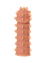 Телесная реалистичная насадка KOKOS Extreme Sleeve 04 с дополнительной стимуляцией - 12,7 см. - KOKOS - в Великом Новгороде купить с доставкой Телесная реалистичная насадка KOKOS Extreme Sleeve 04 с дополнительной стимуляцией - 12,7 см. - KOKOS - в Великом Новгороде купить с доставкой