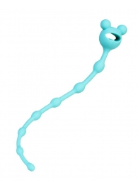 Мятная силиконовая анальная цепочка Froggy - 27,4 см. - ToyFa в Великом Новгороде Мятная силиконовая анальная цепочка Froggy - 27,4 см. - ToyFa