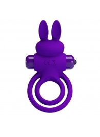 Фиолетовое эрекционное кольцо с вибростимуляцией клитора Vibrant Penis Ring III - Baile - в Великом Новгороде купить с доставкой