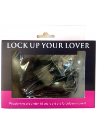 Черные меховые наручники Love с ключиками - Baile - купить с доставкой в Великом Новгороде