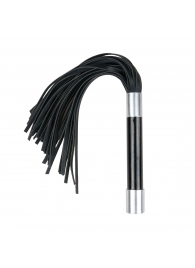 Черная плеть Easytoys Flogger With Metal Grip - 38 см. - Easy toys - купить с доставкой в Великом Новгороде