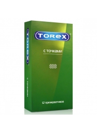 Текстурированные презервативы Torex  С точками  - 12 шт. - Torex - купить с доставкой в Великом Новгороде