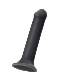 Черный фаллос на присоске Silicone Bendable Dildo XL - 20 см. - Strap-on-me - купить с доставкой в Великом Новгороде