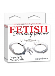 Металлические наручники Beginner s Metal Cuffs - Pipedream - купить с доставкой в Великом Новгороде