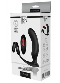 Черный массажер простаты REMOTE P-PLEASER - Dream Toys - в Великом Новгороде купить с доставкой