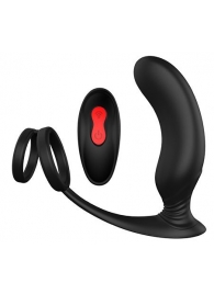 Черный массажер простаты REMOTE P-PLEASER - Dream Toys - в Великом Новгороде купить с доставкой