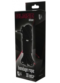 Черная веревка для бондажа BONDAGE ROPE - 10 м. - Dream Toys - купить с доставкой в Великом Новгороде