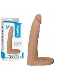 Телесная насадка-фаллоимитатор для двойного проникновения - 17 см. - Lovetoy - купить с доставкой в Великом Новгороде