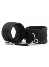 Черные наручники My rules на сцепке - БДСМ Арсенал - купить с доставкой в Великом Новгороде