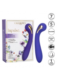 Фиолетовый вибромассажер с электростимуляцией Intimate Estim Petite G Wand - 19 см. - California Exotic Novelties - купить с доставкой в Великом Новгороде