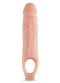 Телесный реалистичный фаллоудлинитель 9 Inch Silicone Cock Sheath Penis Extender - 22,86 см. - Blush Novelties - в Великом Новгороде купить с доставкой