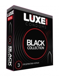 Черные презервативы LUXE Royal Black Collection - 3 шт. - Luxe - купить с доставкой в Великом Новгороде