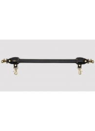 Черная распорка для ног Bound to You Faux Leather Spreader Bar - 50,8 см. - Fifty Shades of Grey - купить с доставкой в Великом Новгороде