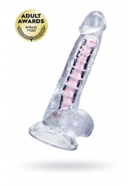 Прозрачный гибкий фаллоимитатор Paret - 18 см. - A-toys купить с доставкой в интернет-магазине Orgasmix в Великом Новгороде Прозрачный гибкий фаллоимитатор Paret - 18 см. - A-toys