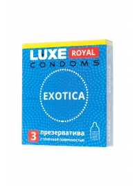 Текстурированные презервативы LUXE Royal Exotica - 3 шт. - Luxe - купить с доставкой в Великом Новгороде