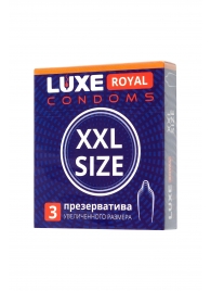 Презервативы увеличенного размера LUXE Royal XXL Size - 3 шт. - Luxe - купить с доставкой в Великом Новгороде