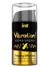 Жидкий интимный гель с эффектом вибрации Vibration! Vodka Energy - 15 мл. - INTT - купить с доставкой в Великом Новгороде